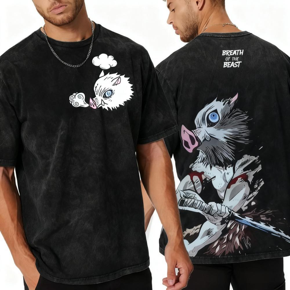 Inosuke Demon Slaye Print T-Shirt