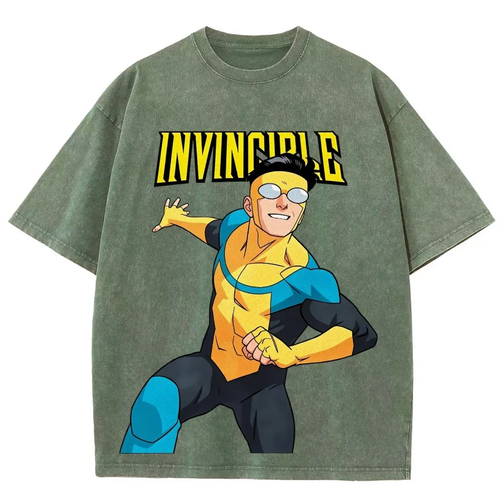 Invincible Unisex Washed T-Shirt