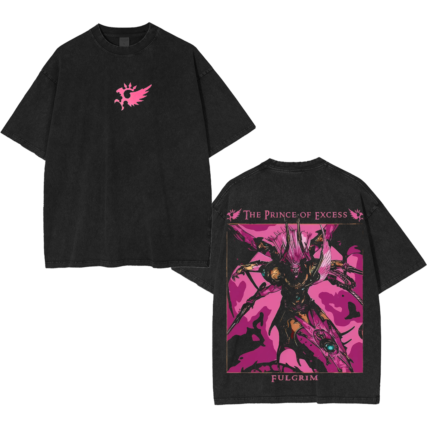 Fulgrim Daemon Prince Slaanesh Warhammer 40K Washed T-shirt/Crewneck/Hoodie