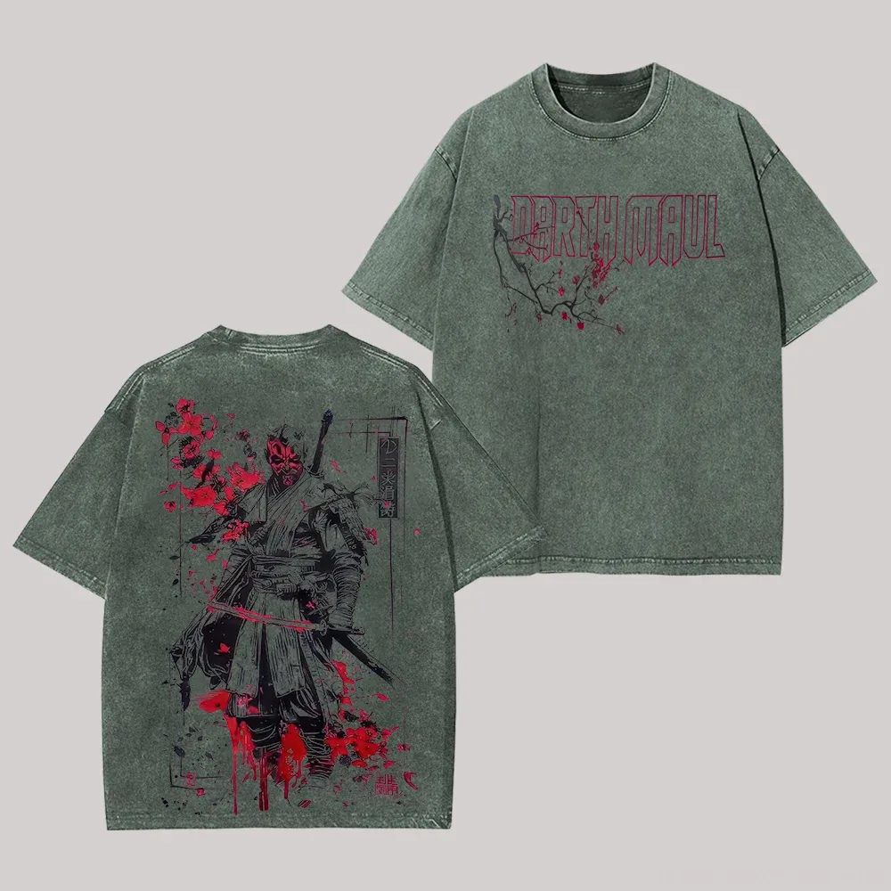 Star Wars Darth Maul Printed Unisex Washed T-Shirt