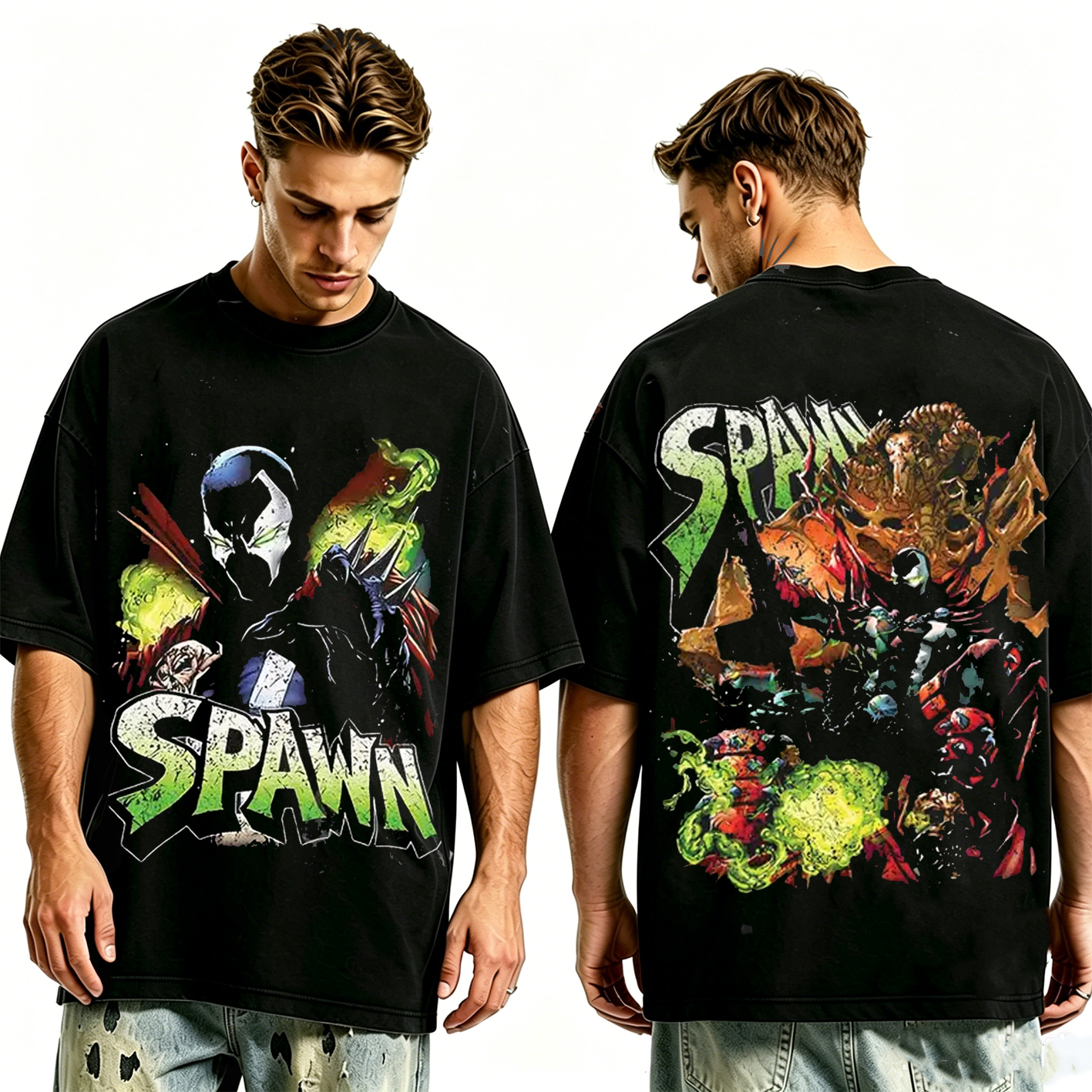 Spawnism Unisex Washed T-Shirt