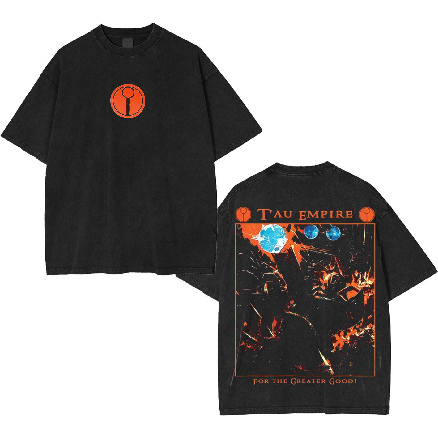 T’au Empire X Warhammer 40K vintage  Washed T-shirt/Crewneck/Hoodie
