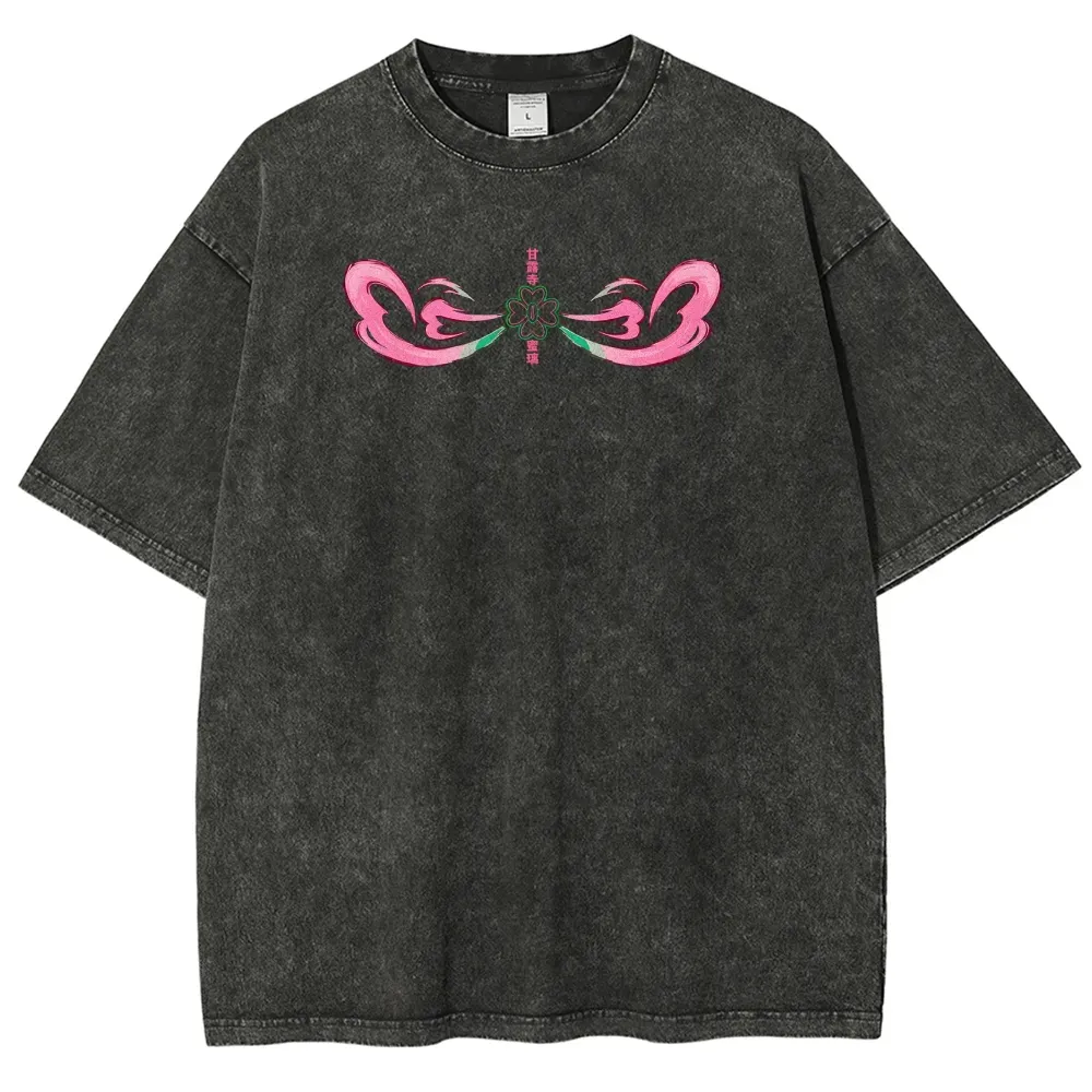 Demon Slayer Mitsuri Kanroji Unisex Fit Washed T-Shirt 2504004048