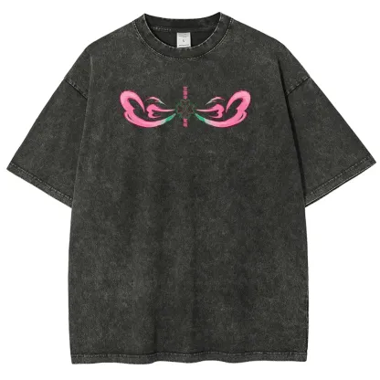 Demon Slayer Mitsuri Kanroji Unisex Fit Washed T-Shirt 2504004048