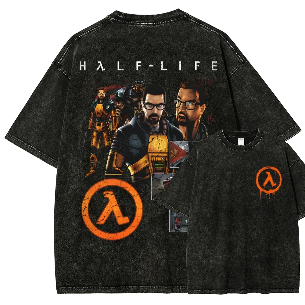 Half Life 1998 Game Washed T-shirt/Crewneck/Hoodie