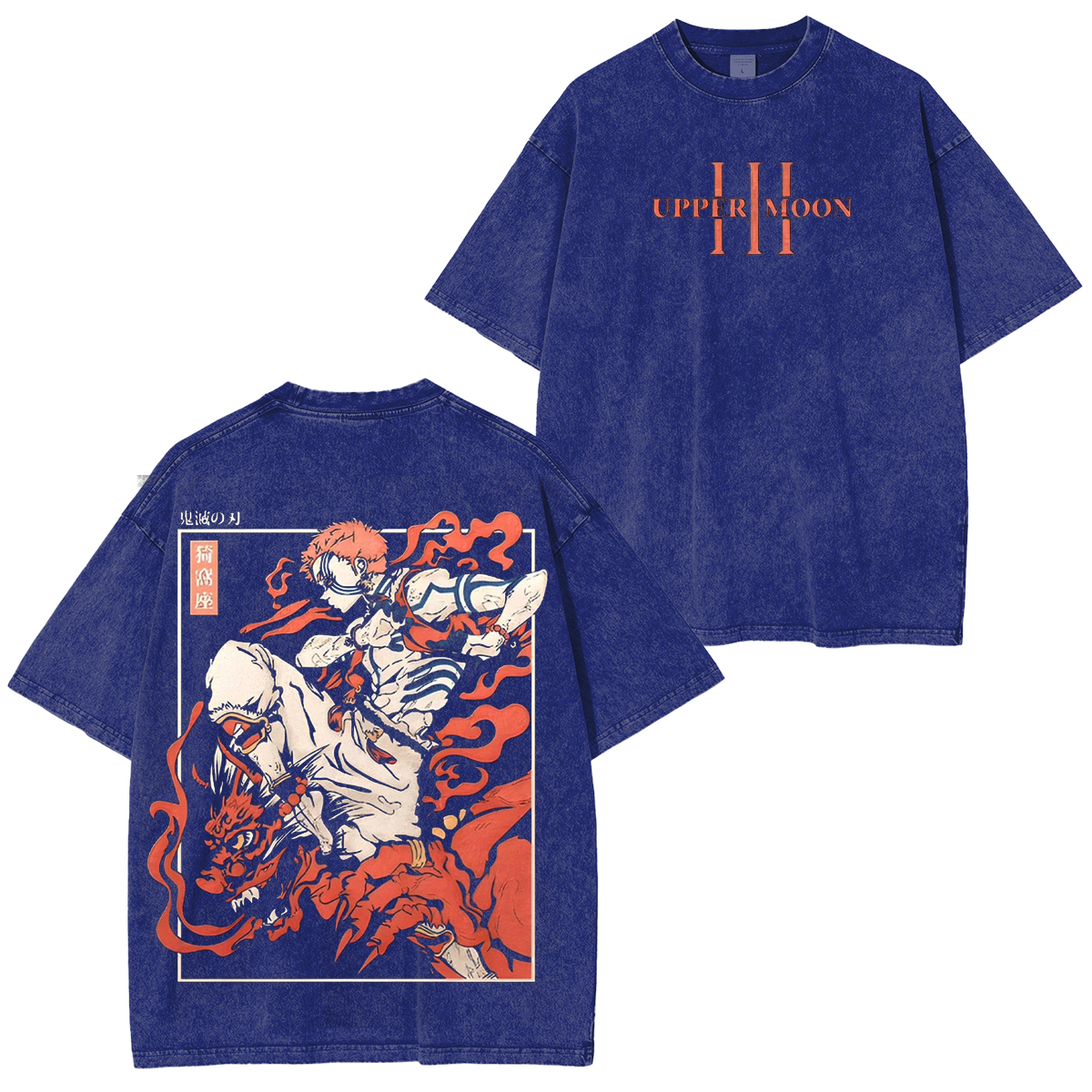 Akaza Demon Slayer Vintage Washed Unisex T-Shirt
