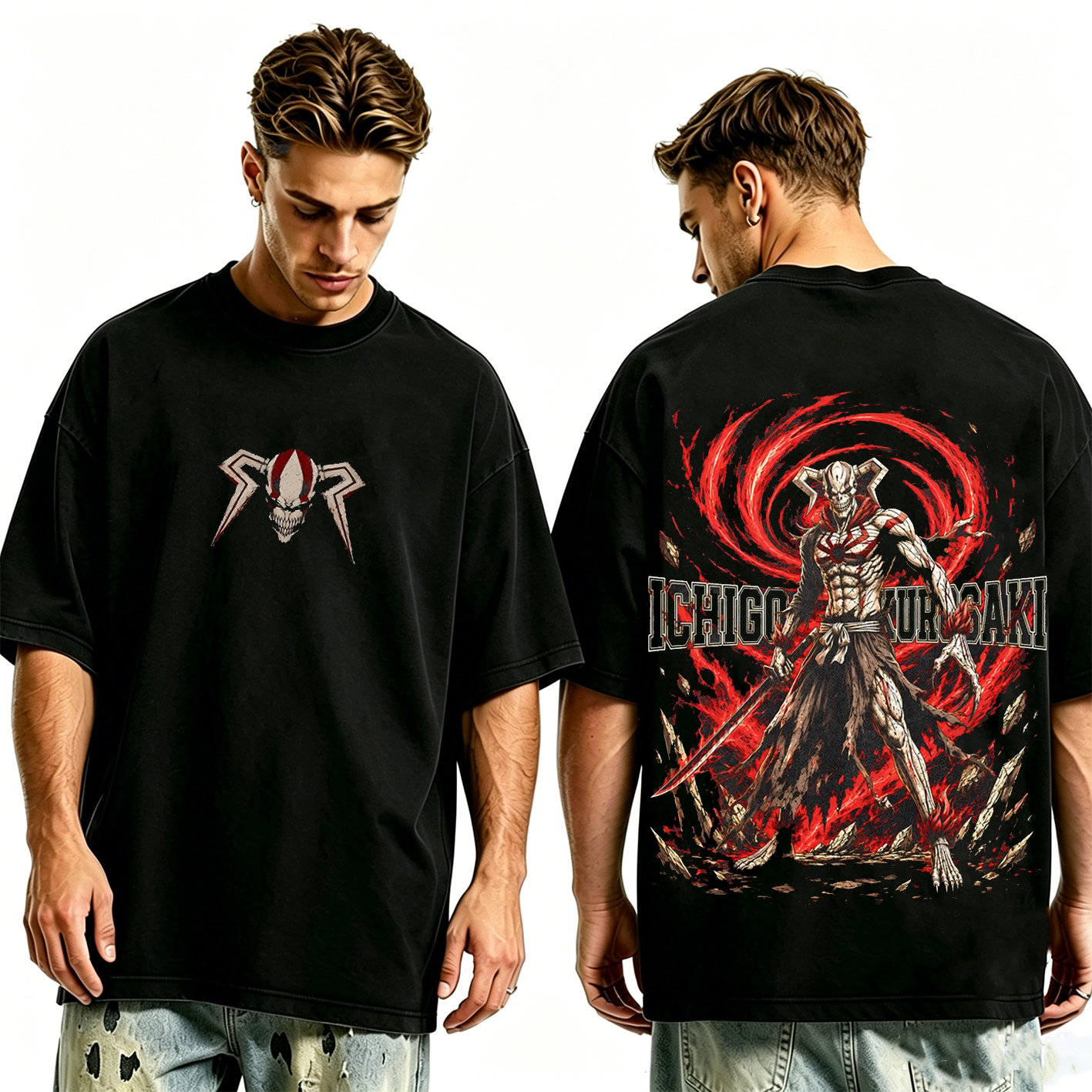 Ichigo Kurosaki Bleach Anime Washed T-shirt/Crewneck/Hoodie