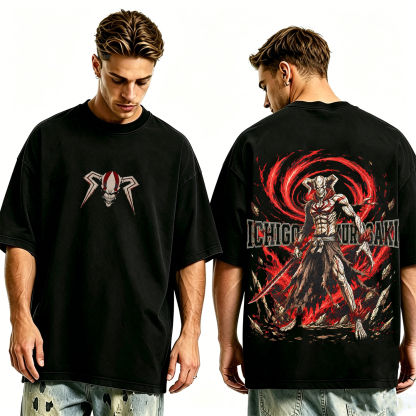Ichigo Kurosaki Bleach Anime Washed T-shirt/Crewneck/Hoodie