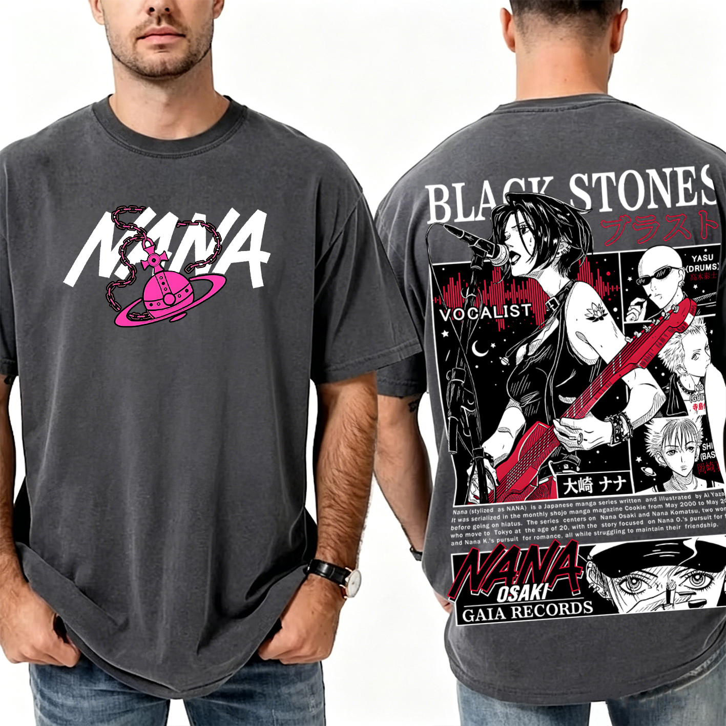 Black Stones Nana Washed T-shirt/Crewneck/Hoodie