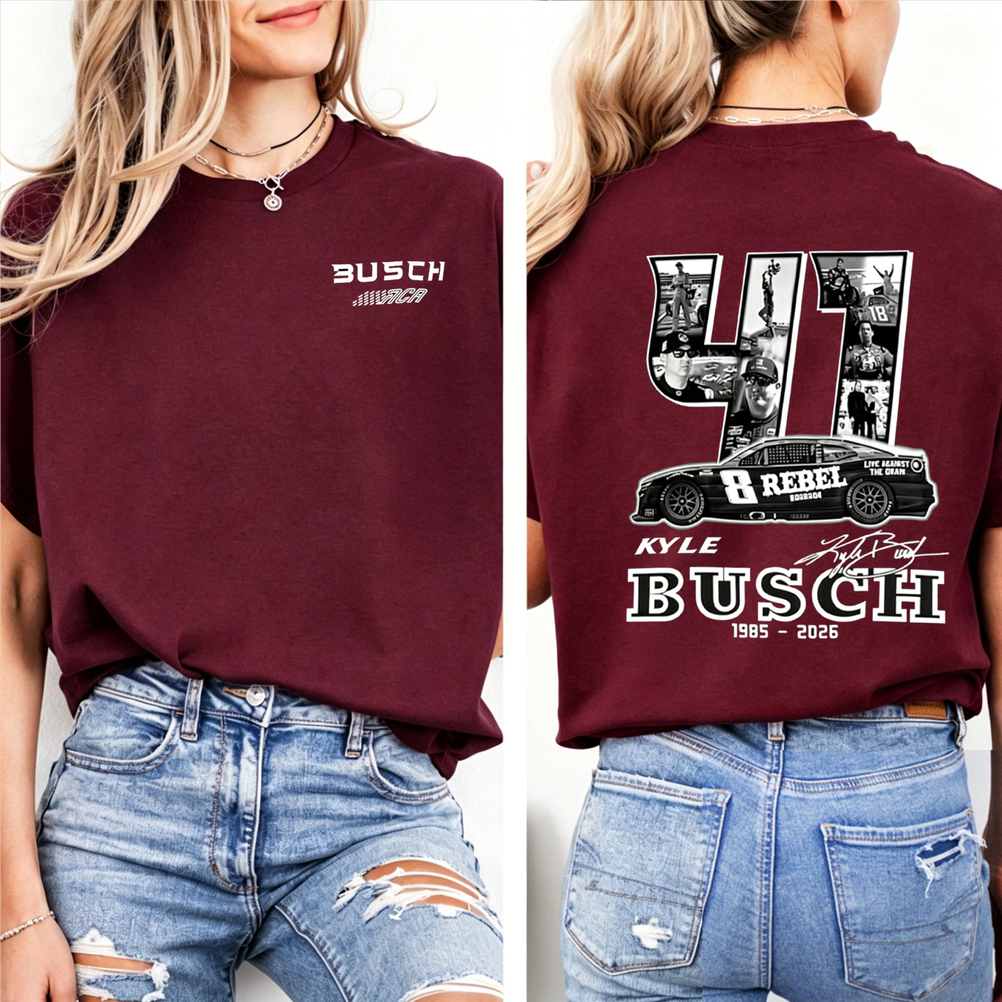 RIP Kyle Busch Unisex Shirts/Crewneck/Hoodie