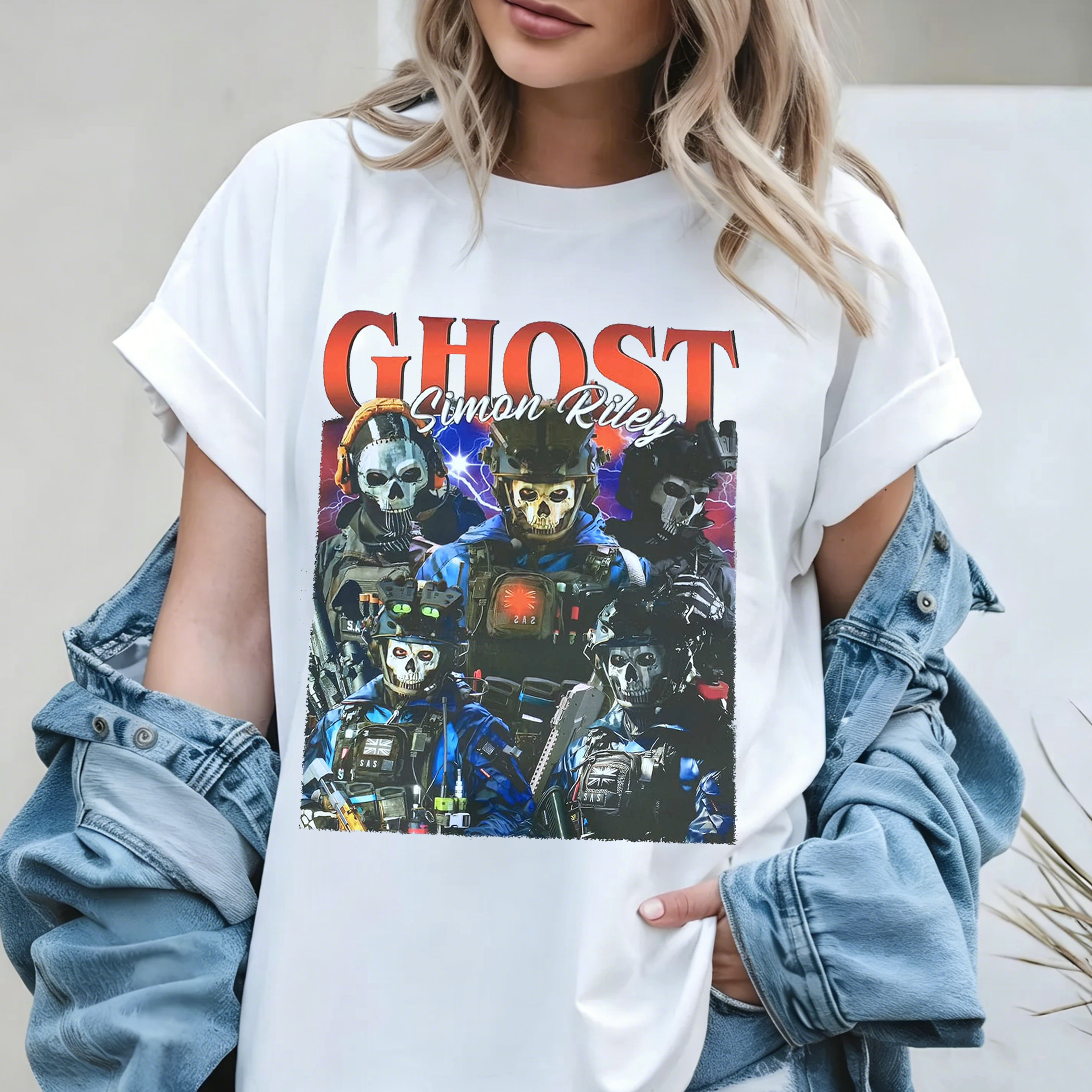 Simon Ghost Riley,Call of Duty Graphic Oversize Unisex Shirts/Crewneck/Hoodie