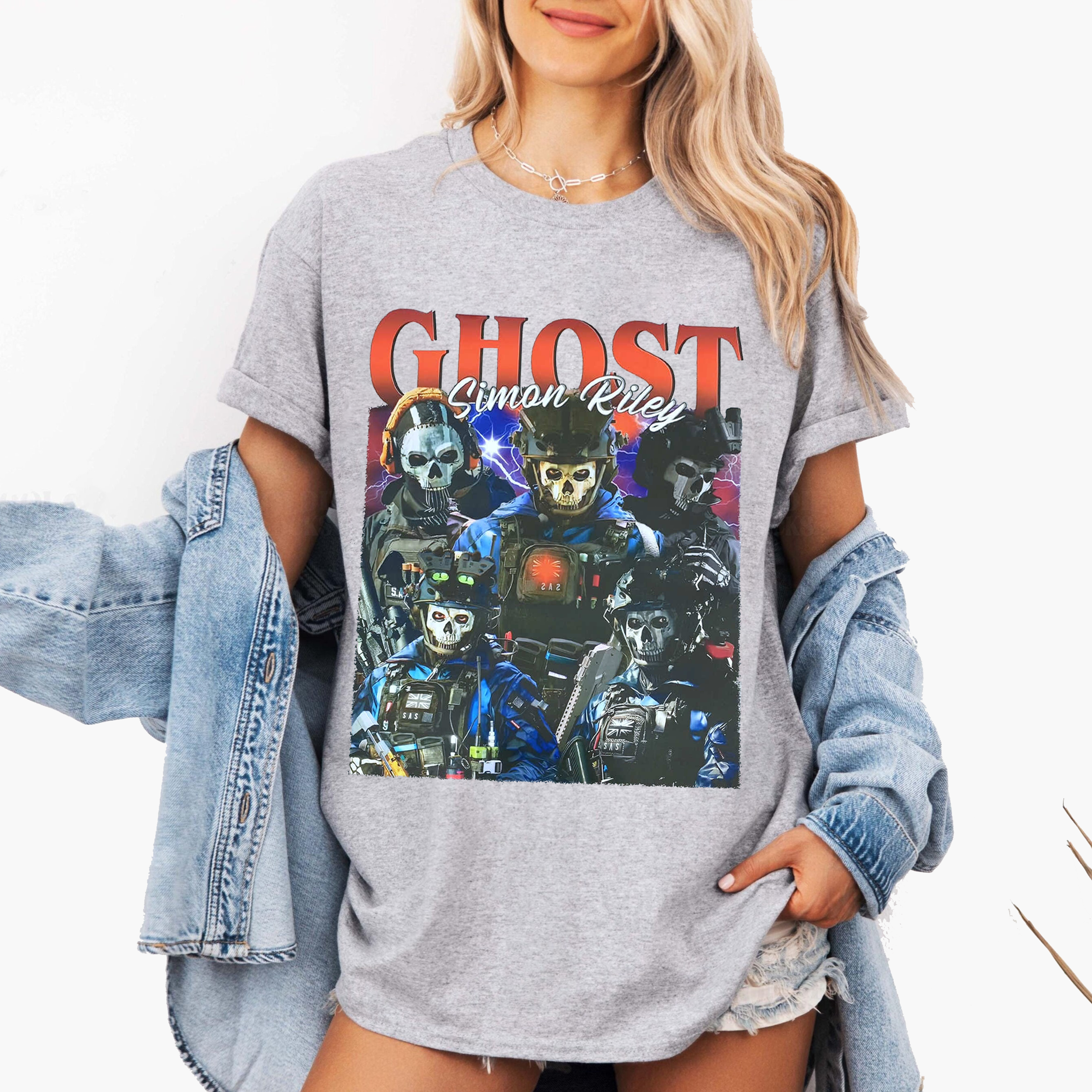 Simon Ghost Riley,Call of Duty Graphic Oversize Unisex Shirts/Crewneck/Hoodie