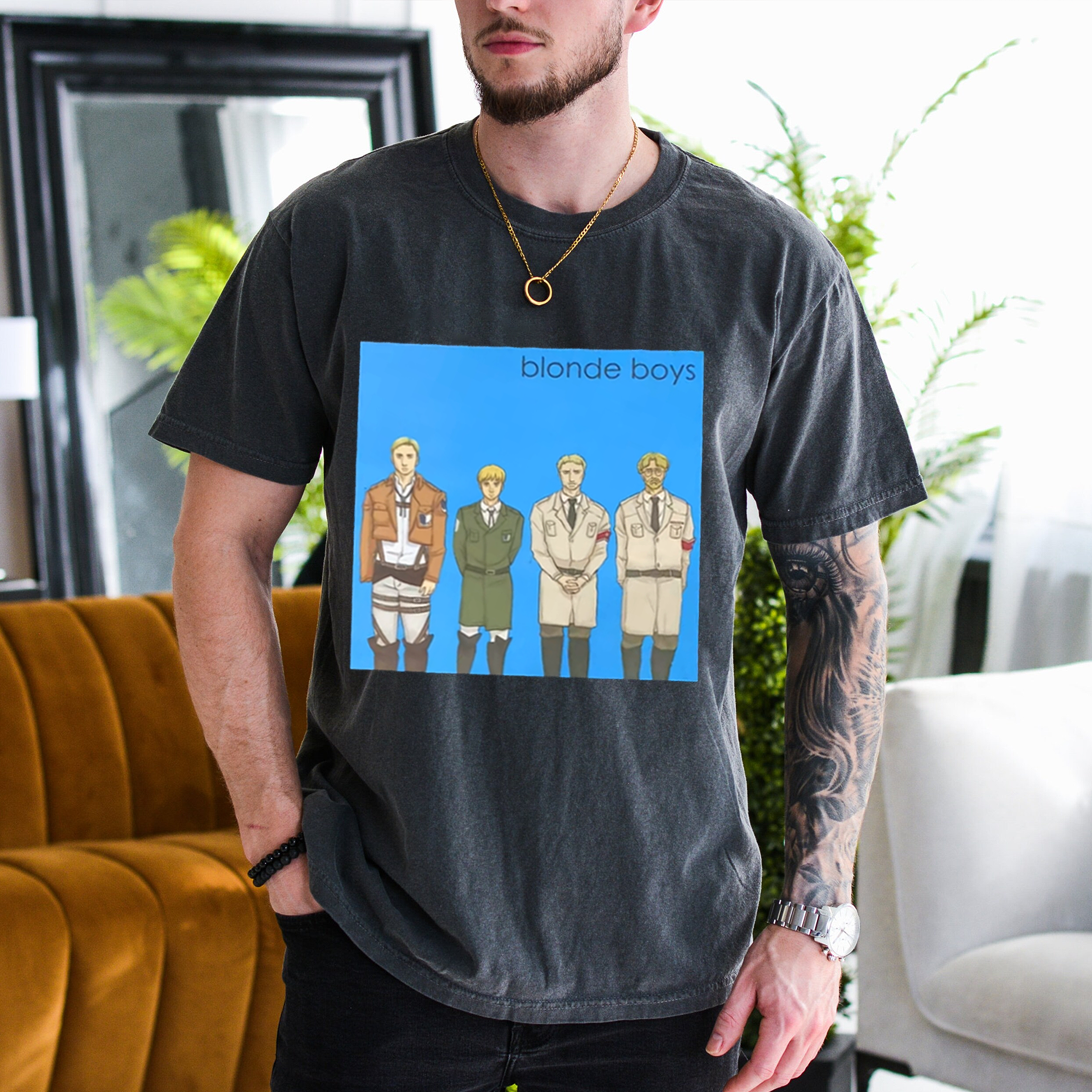 The blonde boys of Attack on Titan Anime  Unisex T-shirt/Crewneck/Hoodie