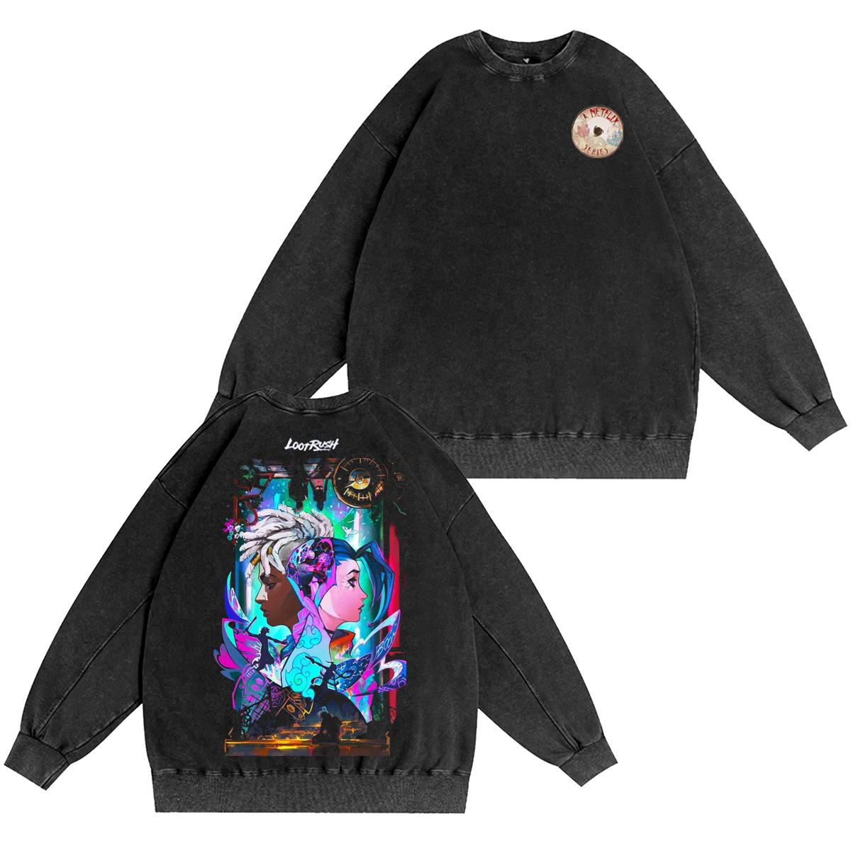 Jinx and Ekko Arcane Oversized T-shirt/Crewneck/Hoodie