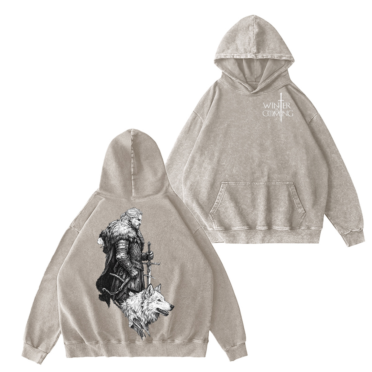 Winter is Coming Oversized Washed T-shirt/Crewneck/Hoodie