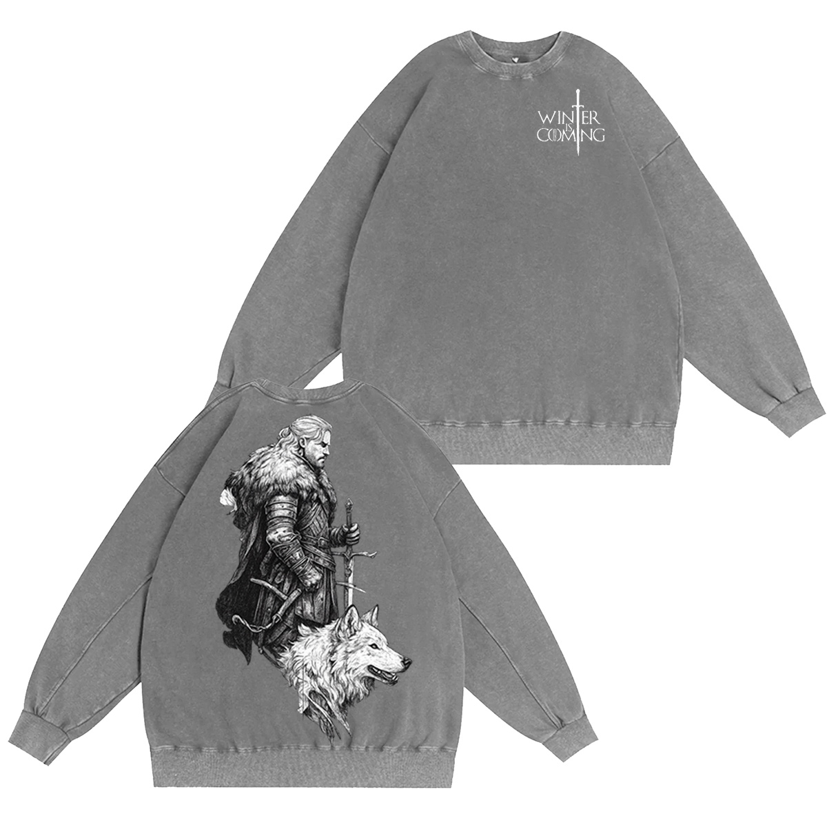 Winter is Coming Oversized Washed T-shirt/Crewneck/Hoodie