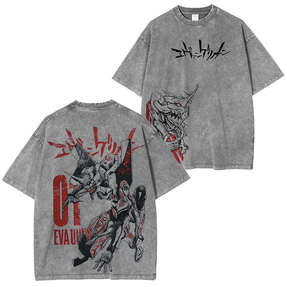 Neon Genesis Evangelion Anime Washed T-shirt/Crewneck/Hoodie