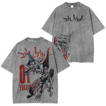 Neon Genesis Evangelion Anime Washed T-shirt/Crewneck/Hoodie