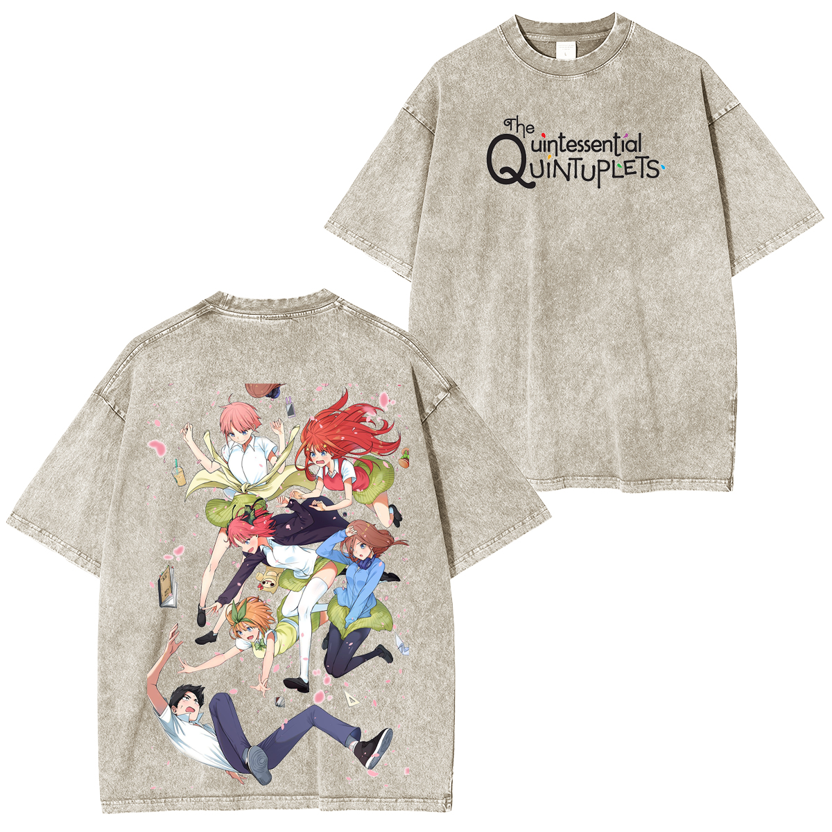The Quintessential Quintuplets  Washed T-shirt/Crewneck/Hoodie