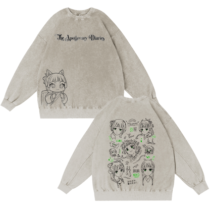 The Apothecary Diaries Washed T-shirt/Crewnec