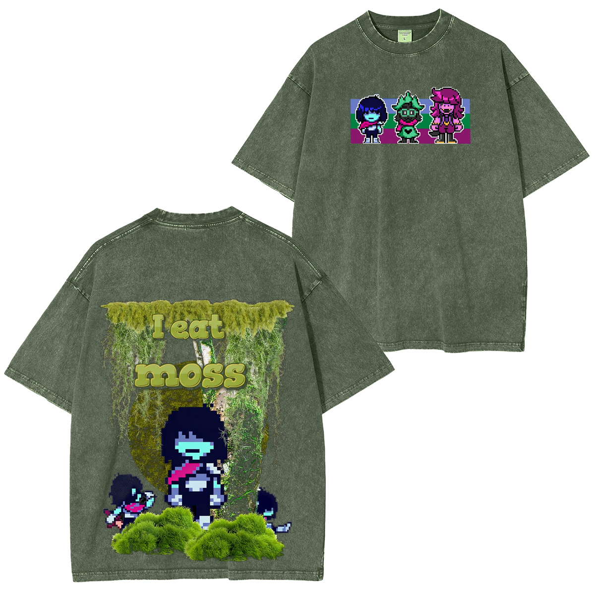 I eat moss Kris Deltarune Men Oversized T-shirt/Crewneck/Hoodie