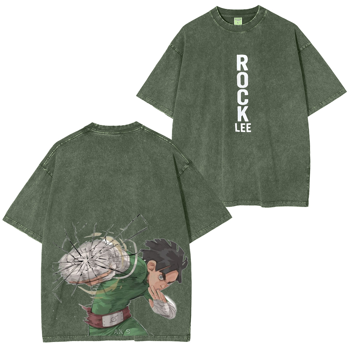 Rock Lee Vintage Washed Anime Oversized T-shirt/Crewneck/Hoodie