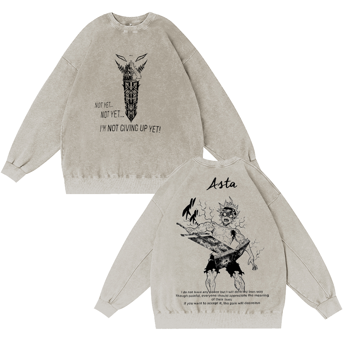 Black Clover Washed T-shirt/Crewneck/Hoodie