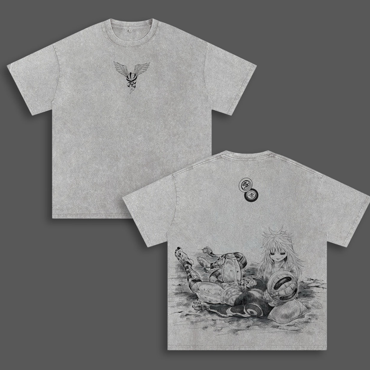 Meruem x Komugi Washed T-shirt/Crewneck/Hoodie