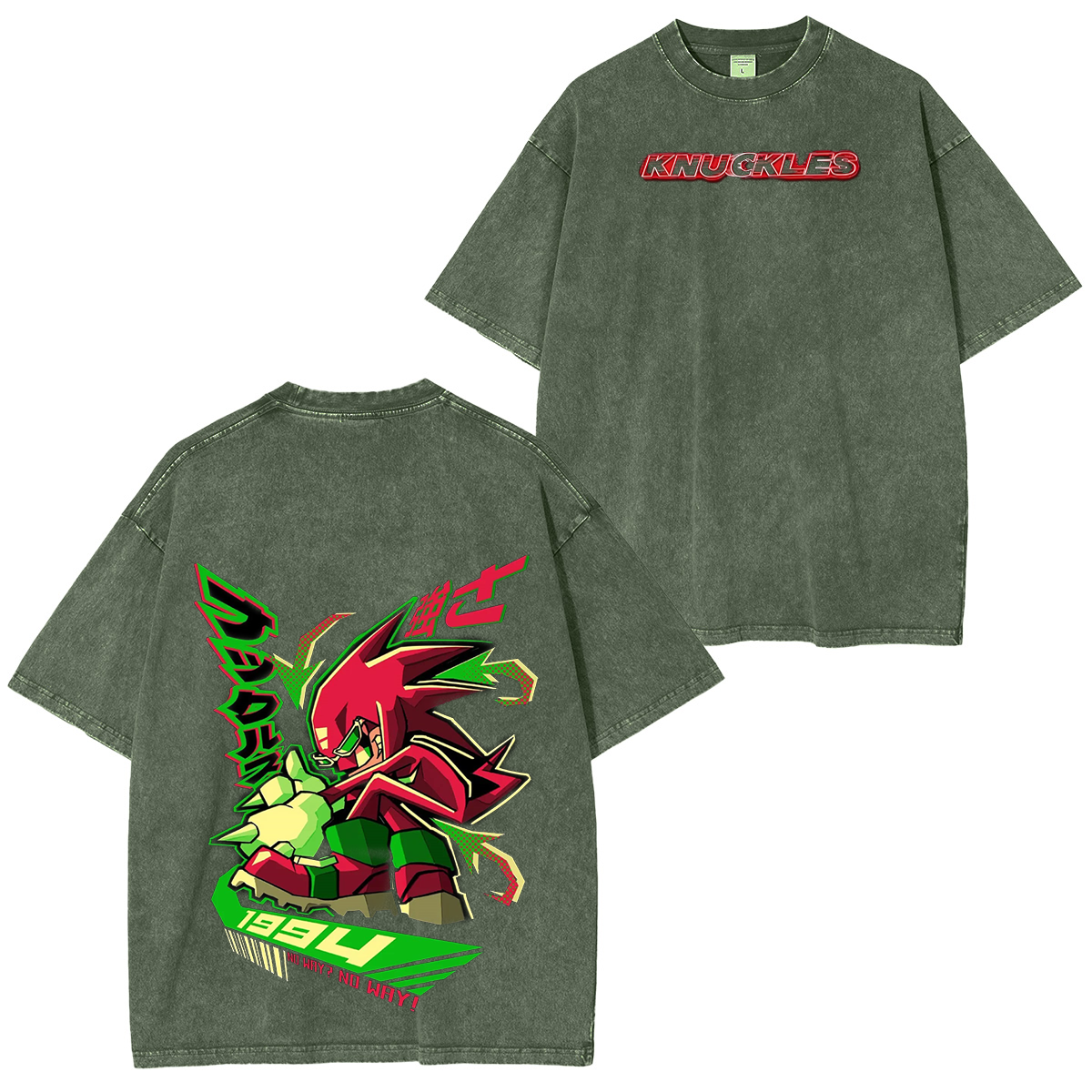 Knuckles the Echidna Variants  Oversized T-shirt/Crewneck/Hoodie