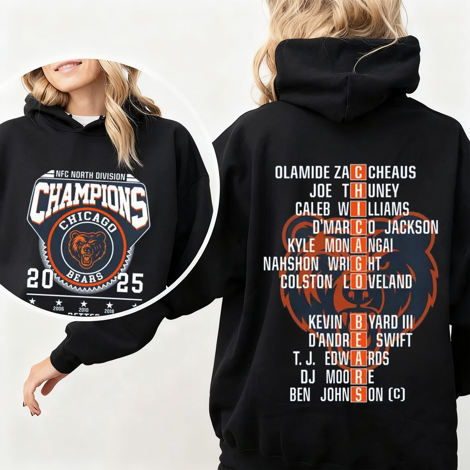 Chicago Bears NFC Champions Vintage Unisex T-shirt/Crewneck/Hoodie