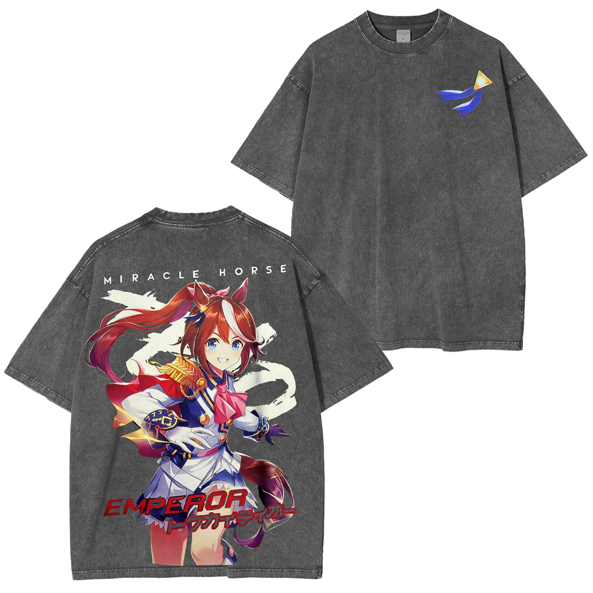 Tokai Teio Uma Musume Pretty Derby Washed T-shirt/Crewneck/Hoodie