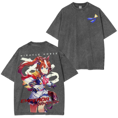 Tokai Teio Uma Musume Pretty Derby Washed T-shirt/Crewneck/Hoodie