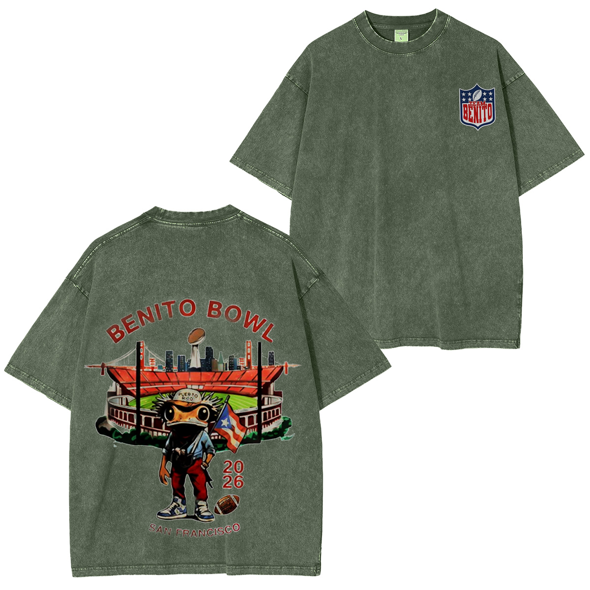 Benito Bowl 2026 Washed T-shirt/Crewneck/Hoodie