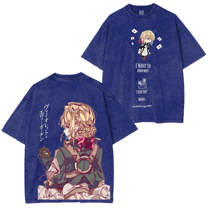 Violet Evergarden Vintage Washed T-shirt/Crewneck/Hoodie