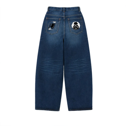 One Piece Washed Jeans