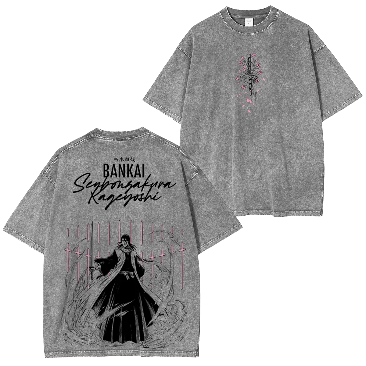 Bleach Byakuya Vintage washed T-shirt/Crewneck/Hoodie