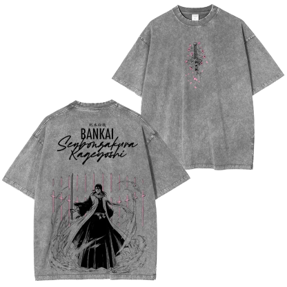 Bleach Byakuya Vintage washed T-shirt/Crewneck/Hoodie