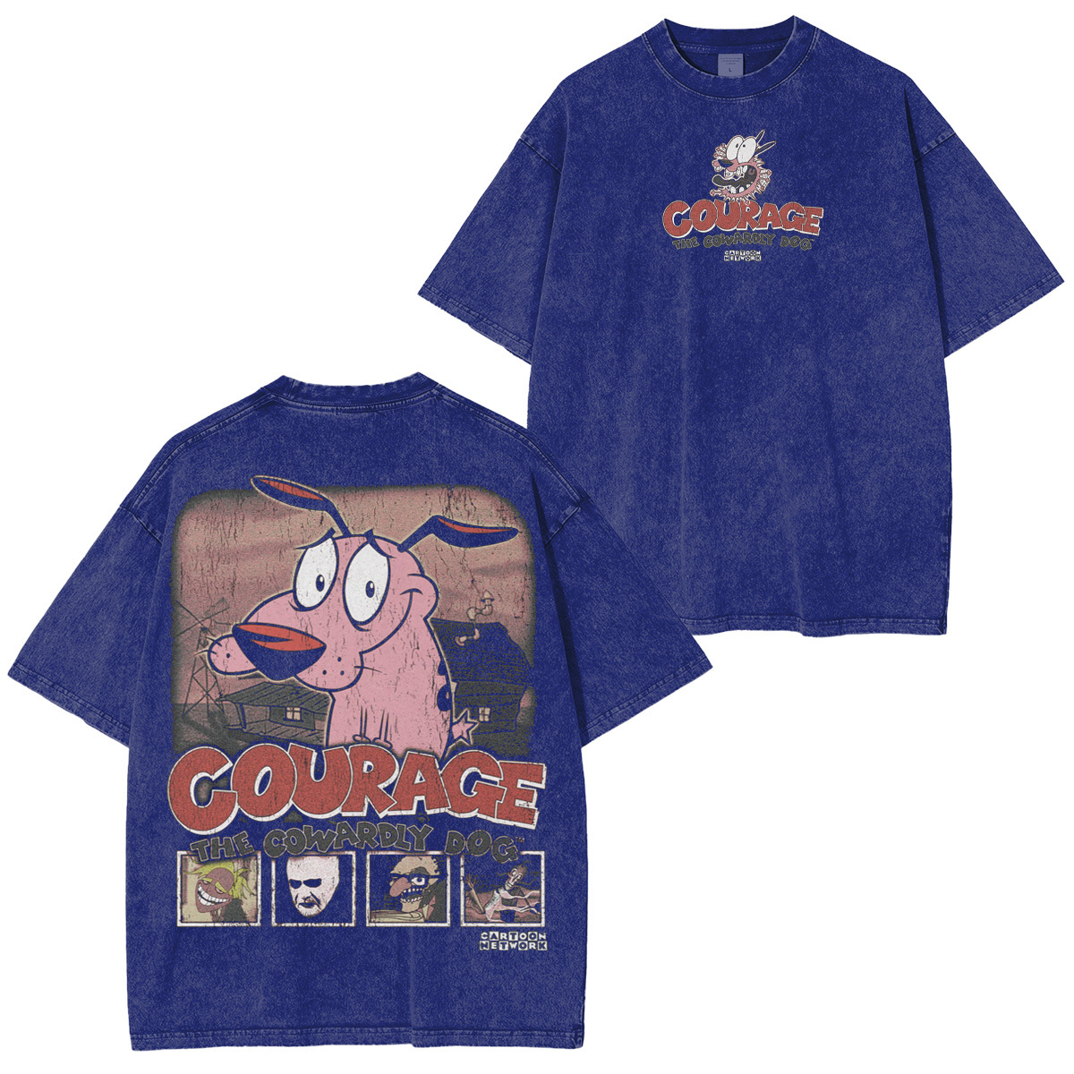 Courage the Cowardly Dog Washed T-shirt/Crewneck/Hoodie