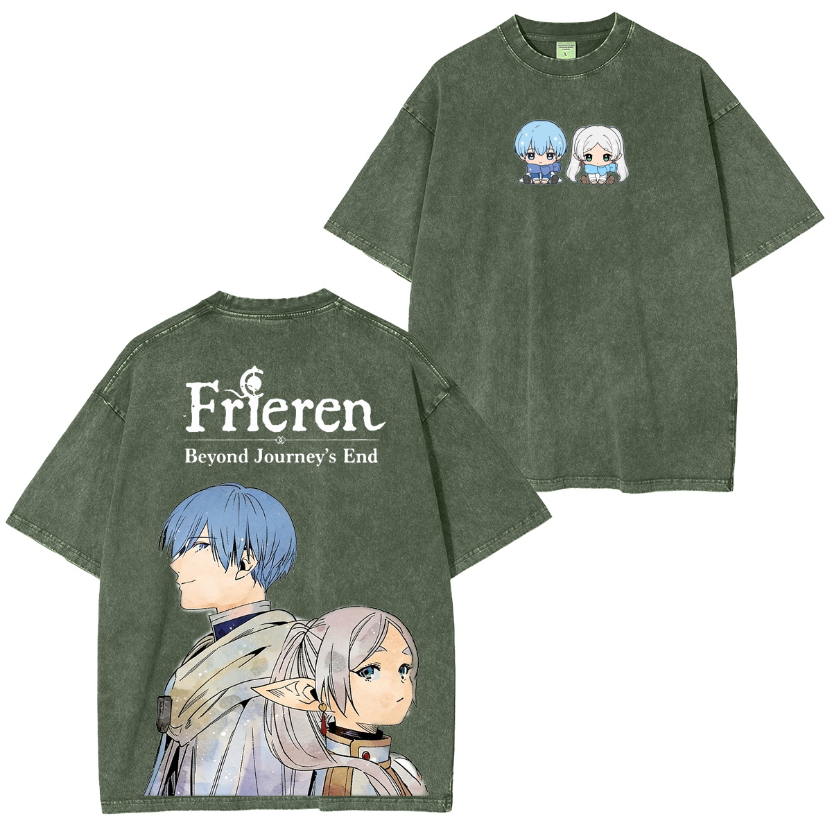 Frieren: Beyond Journey's End Vintage Washed T-shirt/Crewneck/Hoodie