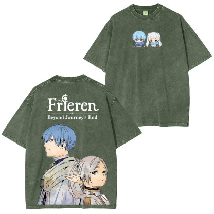 Frieren: Beyond Journey's End Vintage Washed T-shirt/Crewneck/Hoodie