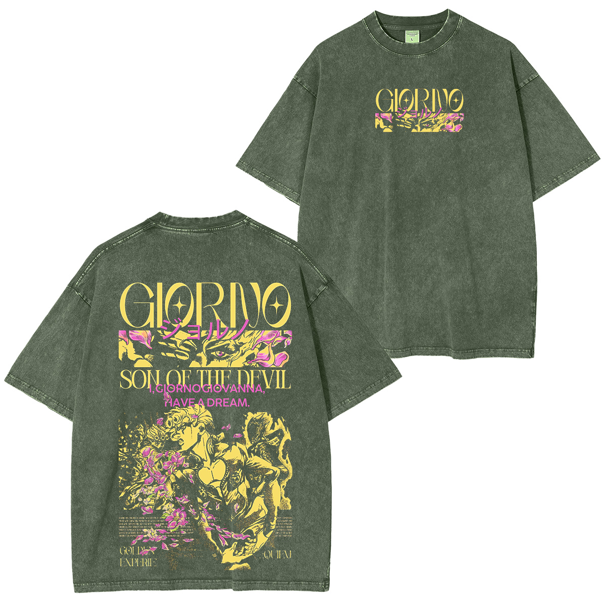 JoJo's Bizarre Adventure Washed T-shirt/Crewneck/Hoodie