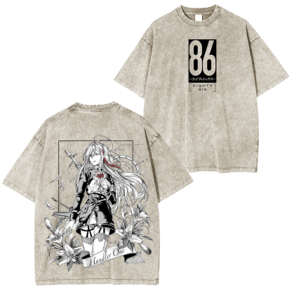 86 - Eighty Six Anime Unisex Washed T-Shirt