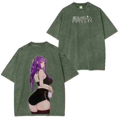 Frieren: Beyond Journey's End  Unisex  Washed T-Shirt
