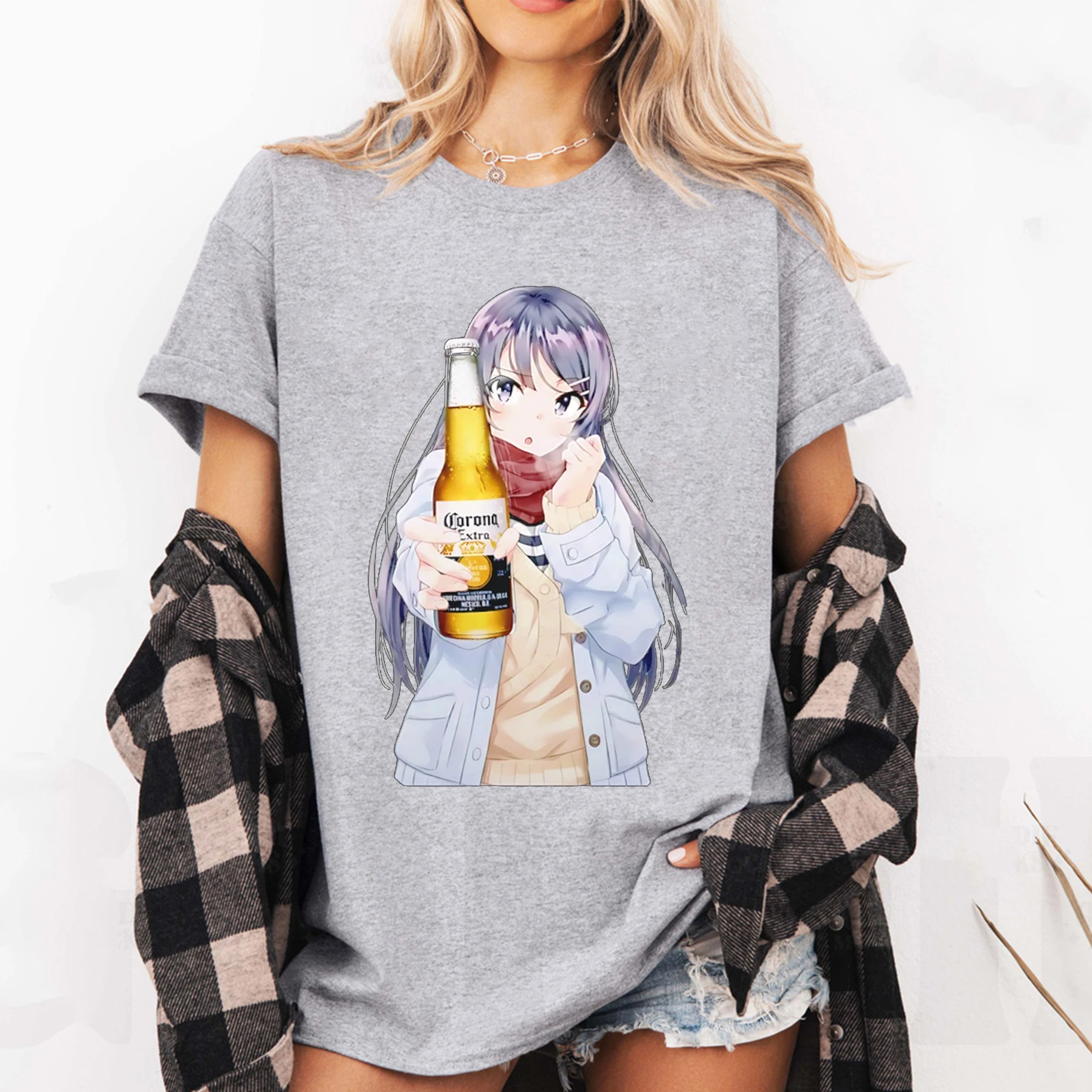 Rabbit Beer Mai Sakurajima Corona Extra Oversized T-shirt/Crewneck/Hoodie