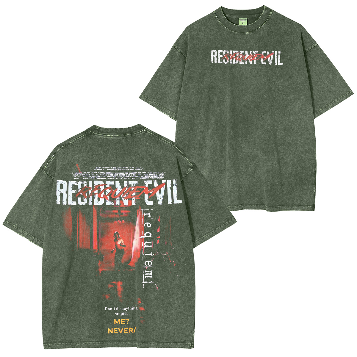Resident Evil Unisex  Washed T-Shirt