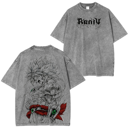 Dragon Ball Broly The Legendary DBZ  Vintage Unisex  Washed T-Shirt