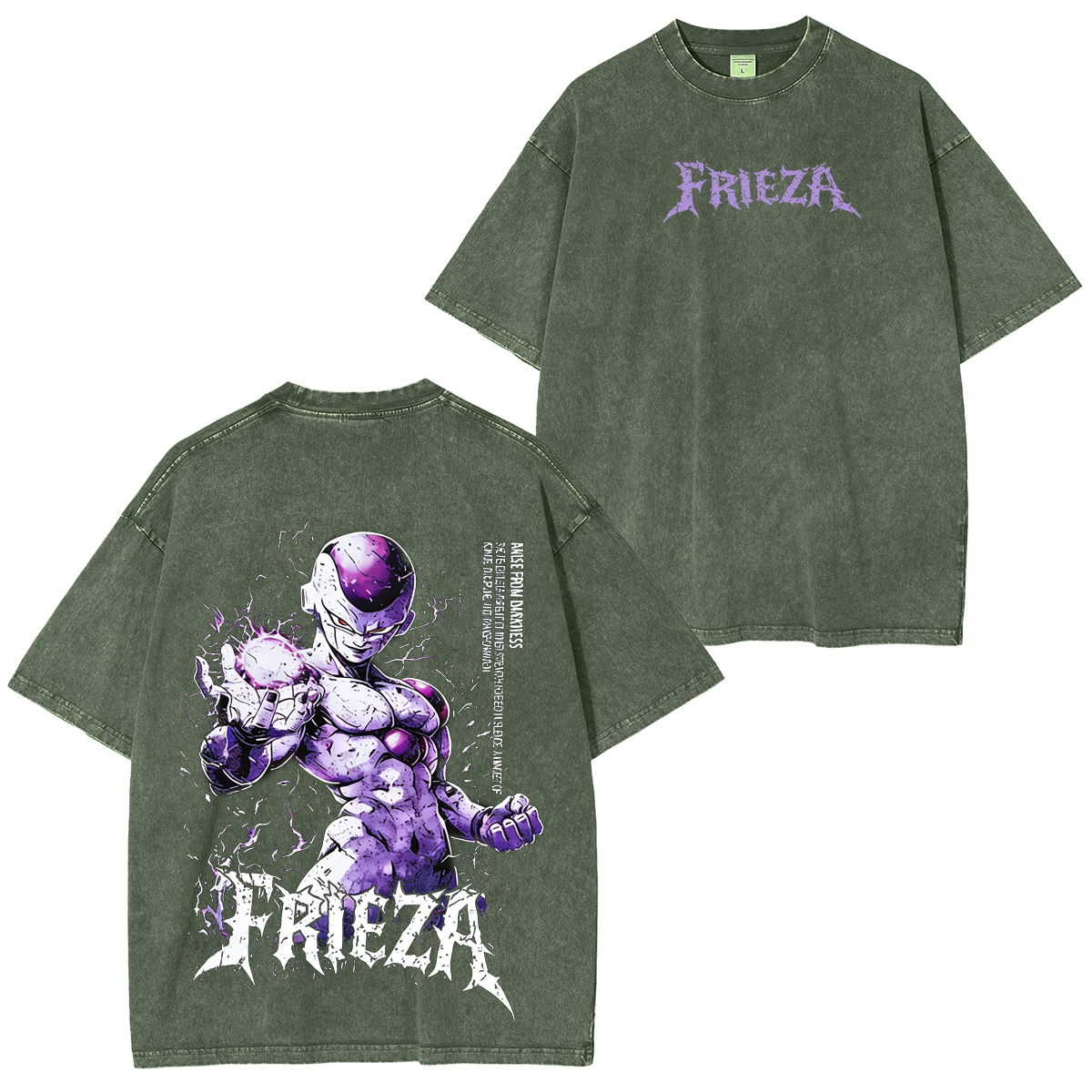Dragon Ball 'Frieza'  Unisex  Washed T-Shirt/Hoodie/Pullover Sweatshirt