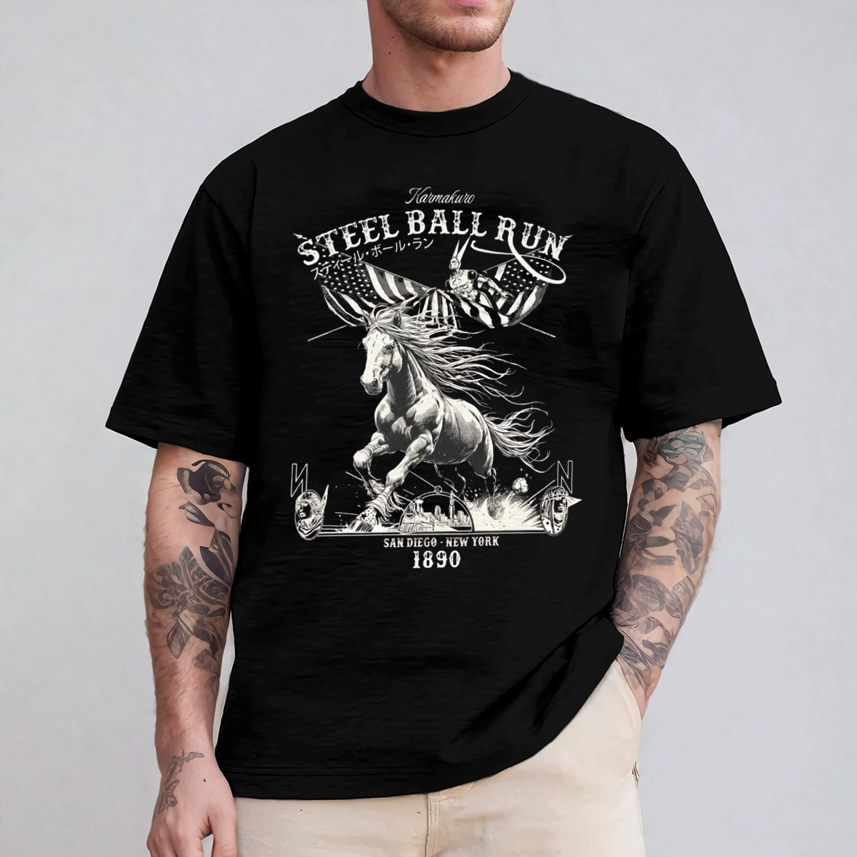 Steel Ball Run Memorial Oversized T-shirt/Crewneck/Hoodie