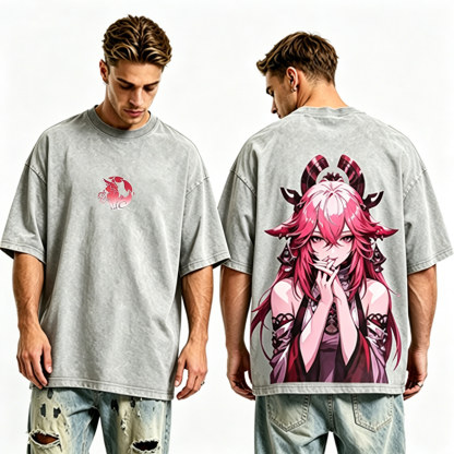 Yae Miko Unisex Washed T-Shirt