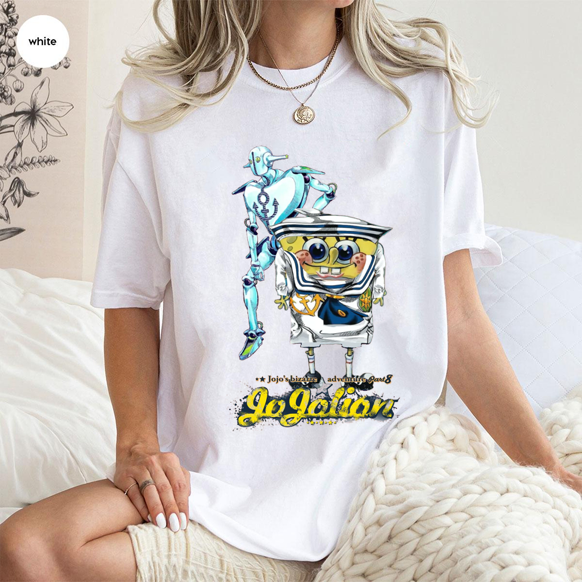 JoJo's Bizarre Adventure & SpongeBob SquarePants Oversized T-shirt/Crewneck/Hoodie